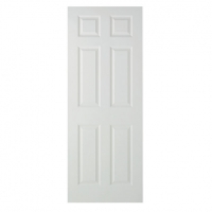 Wickes  Wickes Woburn White Grained Moulded 6 Panel Internal Fire Do