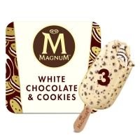 Iceland  Magnum White Chocolate & Cookies Ice Cream 3 x 90 ml