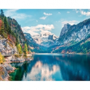 ohpopsi Snow Mountain With Lake Wall Mural - L 3m (W) x 2.4m