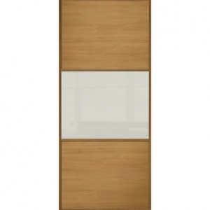 Spacepro Sliding Wardrobe Door Wideline Oak Panel & Arctic W £150.00