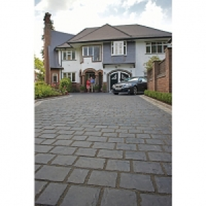 Wickes  Marshalls Drivesys Split Stone Textured Basalt Driveway Bloc