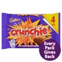 Morrisons  Cadbury Crunchie Chocolate Bar 4 Pack