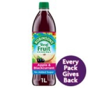Robinsons Apple & Blackcurrant Squash No Added Sugar £1.25