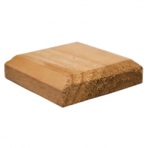Forest Garden Timber Fence Post Cap - 100mm X 100mm
