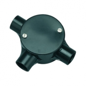 Wickes 3 Way Tee Junction Box - Black 20mm £1.50