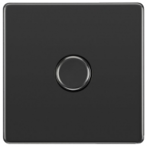 BG 400W Screwless Flat Plate Single Dimmer Switch, 2-Way Pus