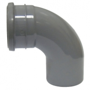 FloPlast 110mm Soil Pipe Bend Socket/Spigot 92.5° - Grey £9.65