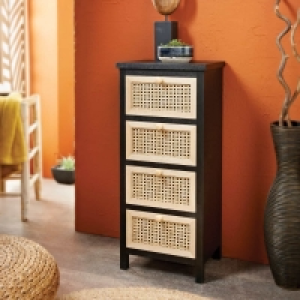 Urban Paradise 4 Drawer Chest - Black £50.00