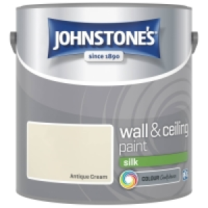 Johnstones Paint Vinyl Silk Emulsion - Antique Cream 2.5L £8.00