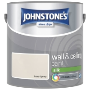 Johnstones Paint Vinyl Silk Emulsion - Ivory Spray 2.5L £8.00