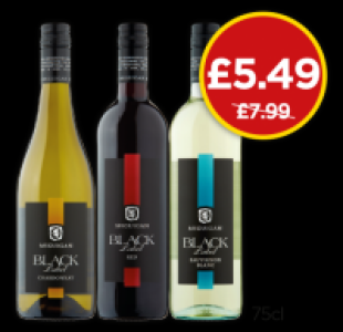 Budgens  McGuigan Black Label Chardonnay, Red, Sauvignon Blanc