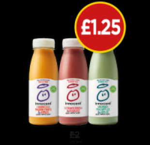 Innocent Magnificent Mango Smoothie, Seriously Strawberry Sm £1.25