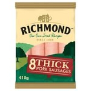 Richmond 8 Thick Pork Sausages £1.50