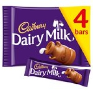 Cadbury Dairy Milk Chocolate Bar Multipack 4 pack  £1.00