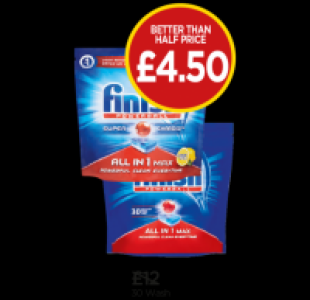 Finish Dishwasher Tablets, All in 1 Max Lemon, Lemon Sparkle