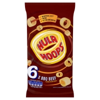 Iceland  Hula Hoops BBQ Beef Flavour Potato Rings 6 x 24g