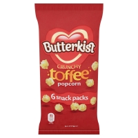 Iceland  Butterkist Crunchy Toffee Popcorn 6 Pack