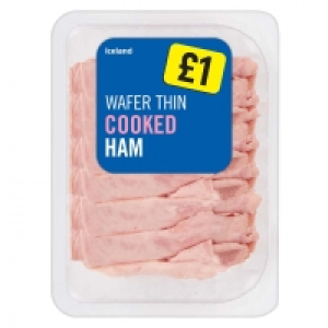 Iceland Wafer Thin Cooked Ham 160g £1.00