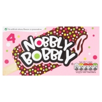 Iceland  Nobbly Bobbly Strawberry & Chocolate Ice Cream 4 x70ml