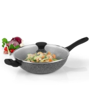 Salter Megastone Wok with Lid - 28cm £27.99