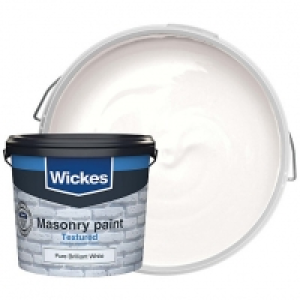 Wickes Masonry Textured Pure Brilliant White 5L £20.00