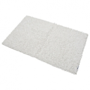 Wickes  Croydex Cotton Bath Mat - White