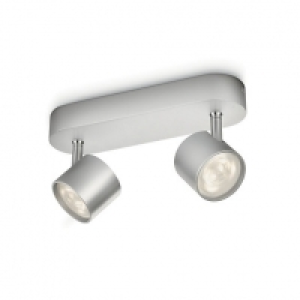 Wickes  Philips Star LED Aluminium 2 Bar Spotlight - 2 x 3W