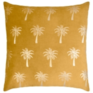 Malibu Palm Cushion 48 x 48cm - Ochre £8.00