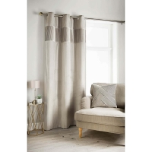 BMStores  Pleated Velvet Panel 55 x 90 Inch - Silver