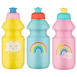 Childrens Pull Top Sports Bottles 12oz 3pk - Rainbows