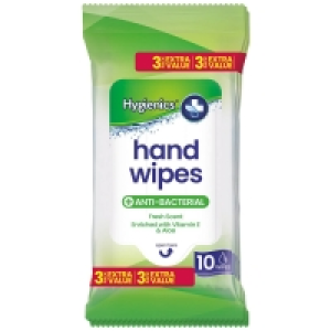 Anti Bacterial Hand Wipes 3 x 10pk £0.79