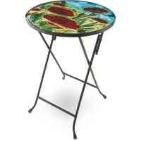 Aldi  Decorative Poppy Glass Table