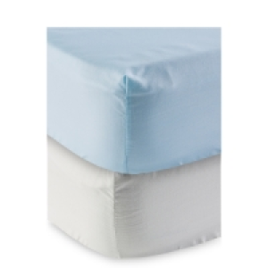 White & Blue Single Sheet 2 Pack