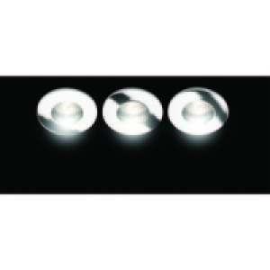 Fixed Shower Downlight Chrome Pack of 3