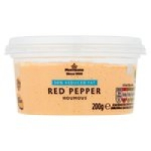 Morrisons 30% Reduced Fat Red Pepper Houmous