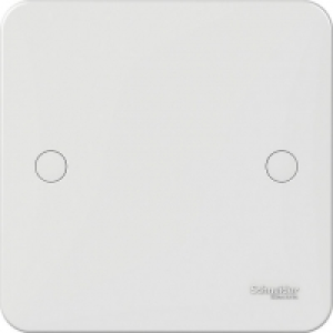 Lisse 1 Gang Blank Plate - White