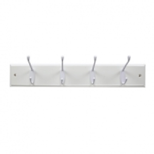 Wickes Light Duty Hook Rail - White 450mm £10.80