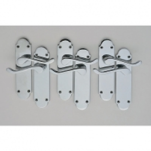 Wickes Vancouver Victorian Shaped Latch Door Handle Set - Ch £38.00