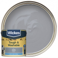 Wickes  Wickes Pewter - No.220 Tough & Washable Matt Emulsion Paint 