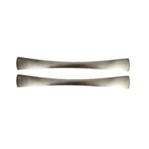Wickes Slimline Bow Door Handle - Brushed Nickel 185mm Pack