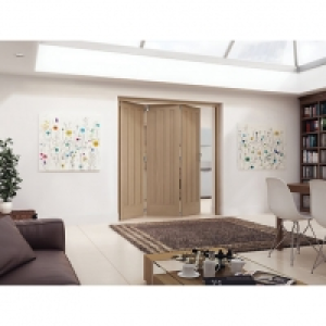 Wickes  Jeld-Wen York Oak 3 Panel Internal Bi-Fold 3 Door Set - 2047