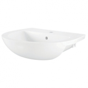 Wickes Newport 1 Tap Hole Semi Recessed Ceramic Basin - 500m £70.00