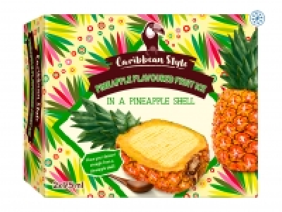 Lidl  Caribbean Style Pineapple Ice Cream Fruit