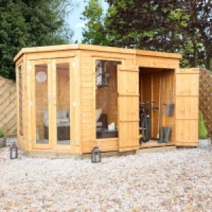 Mercia Corner Summerhouse with Side Shed - 7 x 11ft £1,279.99