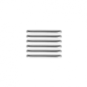 Wickes D Bar Door Handle - Brushed Nickel 106mm Pack of 6 £9.15