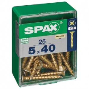 Spax Pz Countersunk Yellox Screws - 5x40mm Pack Of 25 £2.73