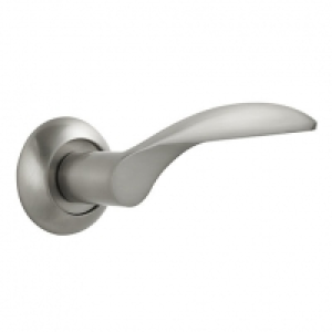 Wickes  Designer Levers Florentina Lever On Rose Door Handle - Brush