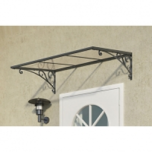 Palram Venus Polycarbonate Door Canopy Grey - 880 x 1335 mm £157.00
