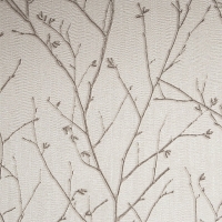 Wickes  Boutique Water Silk Sprig Ivory Decorative Wallpaper - 10m