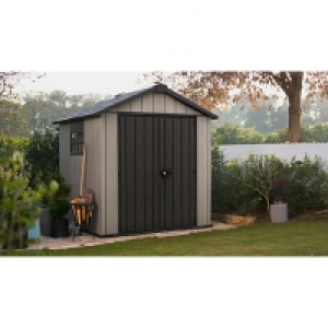 Keter Oakland 7 x 7ft Double Door Outdoor Apex Plastic Garde £970.00